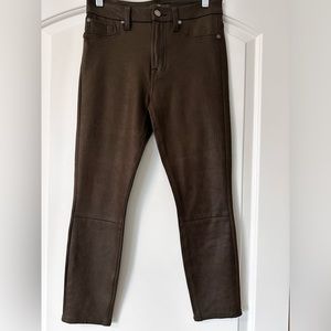 7 For all Mankind leather like jeans